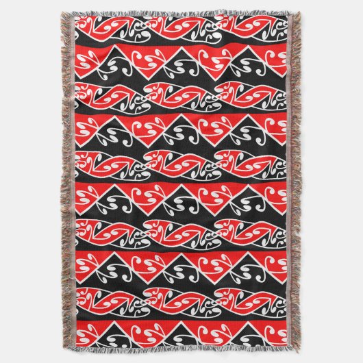 湖西橋伝統的羽織の模様 スローブランケット (正面縦)