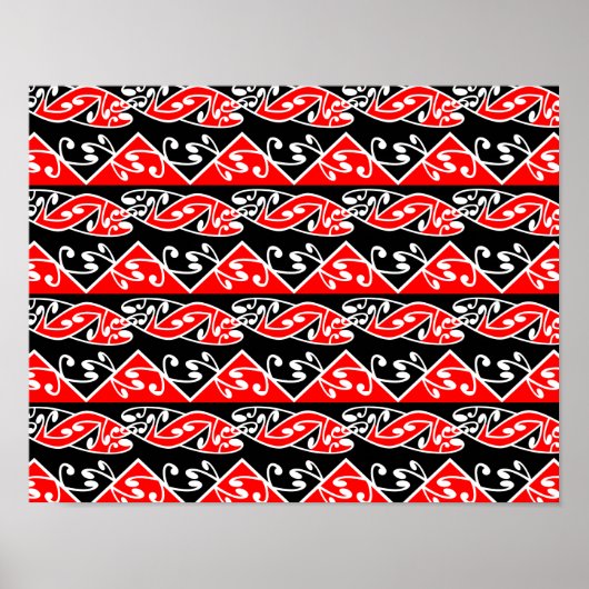 湖西橋伝統的羽織の模様 ポスター (正面)