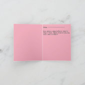 湖遊のそばの乙女のハープ(ありがとう) サンキューカード (内部)