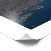 「湖違うの層」クレーター湖 フォトプリント            (角)