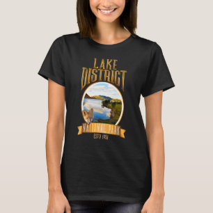 湖郡ナショナルパーク イングランド 田舎風景 ク Tシャツ