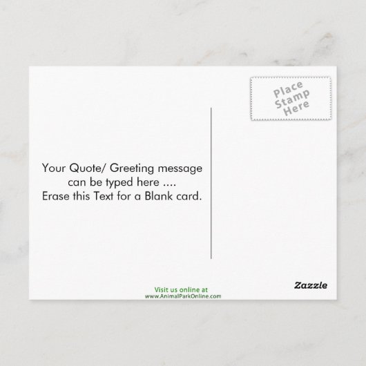 湖雪川 ポストカード (裏面)