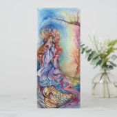 湖1のレディ、明るい鮮やか青色のピンク 案内状 (スタンド正面)