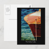 湖、イタリアンマッジョーレ湖。 ポストカード (正面/裏面)