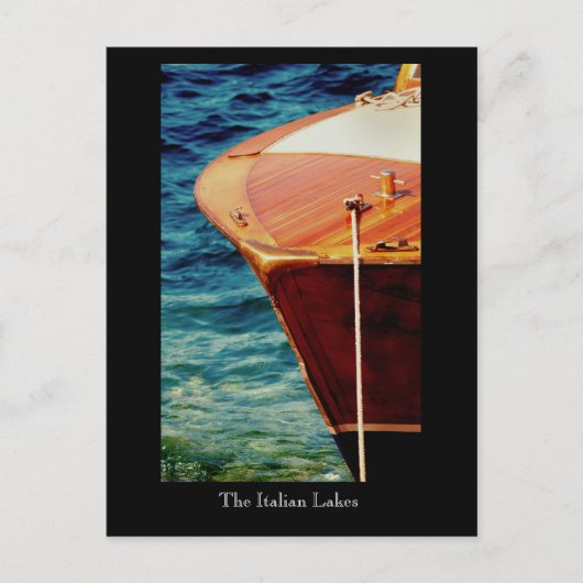 湖、イタリアンマッジョーレ湖。 ポストカード (正面)