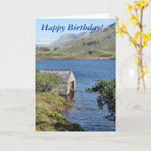 湖 カード (黄色い花)