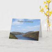 湖 カード (黄色い花)