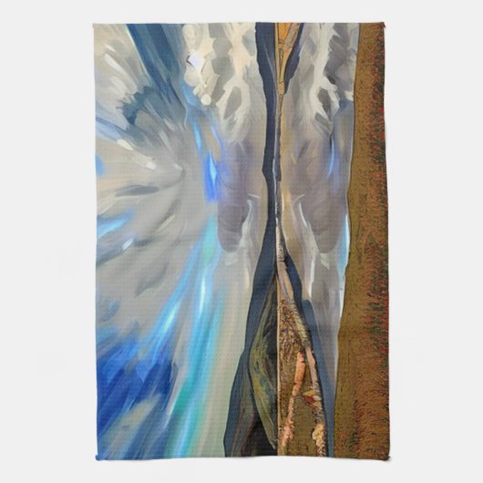 湖 キッチンタオル (縦)