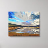 湖 キャンバスプリント (正面)