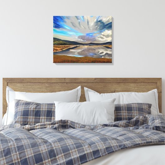 湖 キャンバスプリント (インサイチュ (寝室))