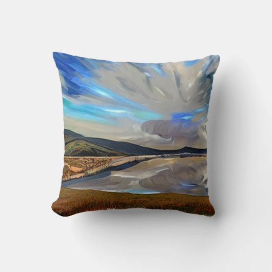 湖 クッション (正面)