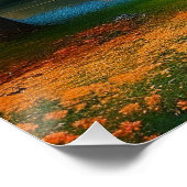 湖、コテージ、木の風景–324563 ポスター (コーナー)