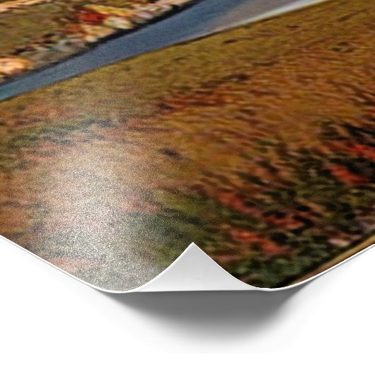 湖 フォトプリント            (角)