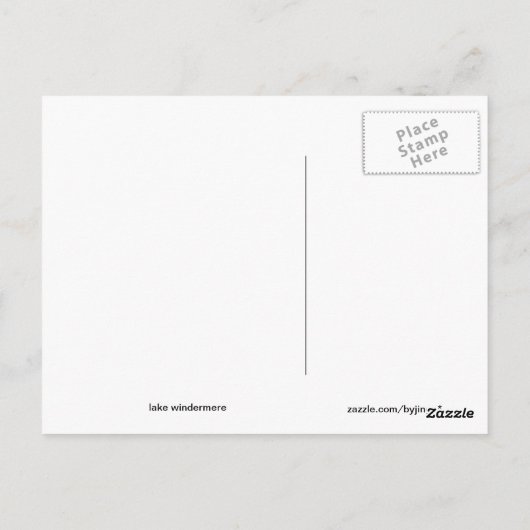 湖 ポストカード (裏面)