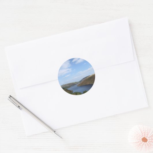 湖 ラウンドシール (封筒)