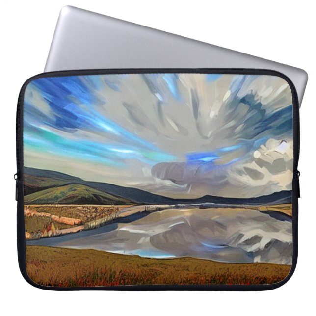 湖 ラップトップスリーブ (正面)