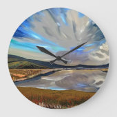 湖 ラージ壁時計 (正面)