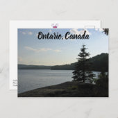 湖 – 夏 – 旅行 – オンタリオ州 – カナダ ポストカード (正面/裏面)