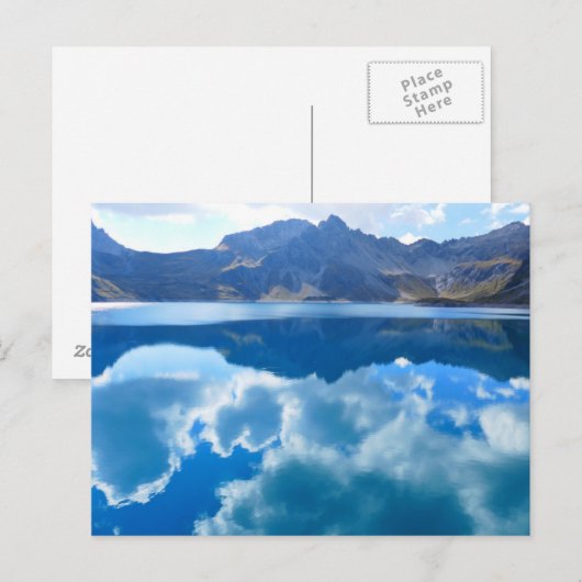 湖"山の中" ポストカード (正面/裏面)