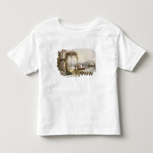 湖、「庭からのTrenthamホールの庭、 トドラーTシャツ (正面)