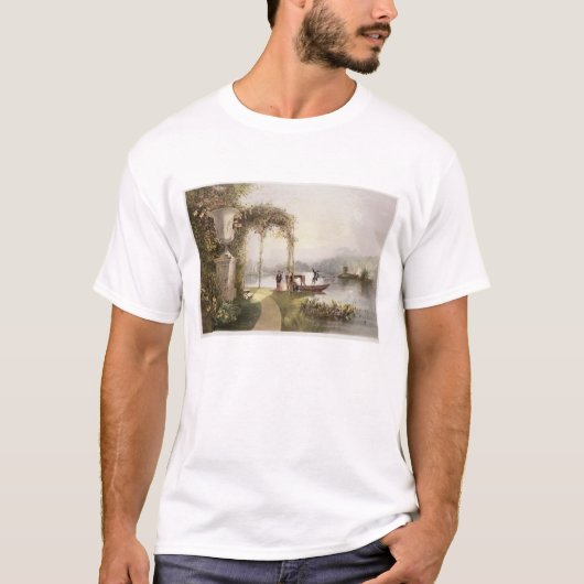 湖、「庭からのTrenthamホールの庭、 Tシャツ (正面)