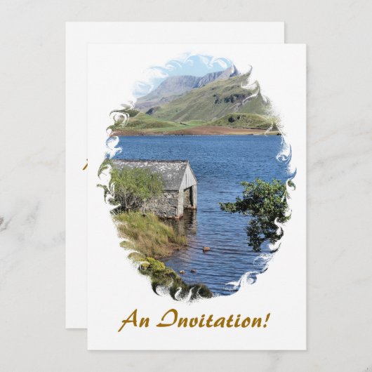 湖 招待状 (正面/裏面)