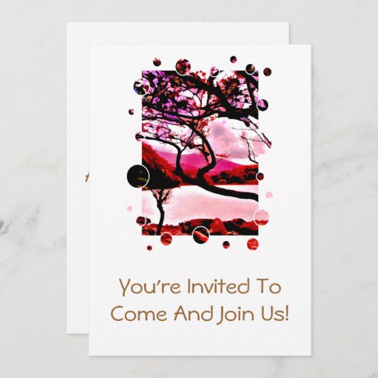 湖 招待状 (正面/裏面)