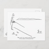 湖、漁師、ダックの釣りポストカード ポストカード (正面/裏面)