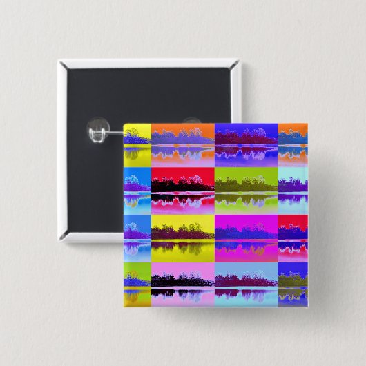 湖 缶バッジ (正面&裏面)