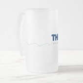 湖- Minnetonkaのビールのジョッキ フロストグラスビールジョッキ (正面左)