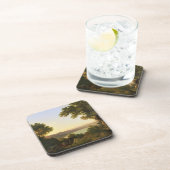 湖Albano、イタリア1777年(キャンバスの油) コースター (右側)