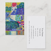 湖AtterのUnterachのクリムトStウォルフガング教会 名刺 (正面/裏面)