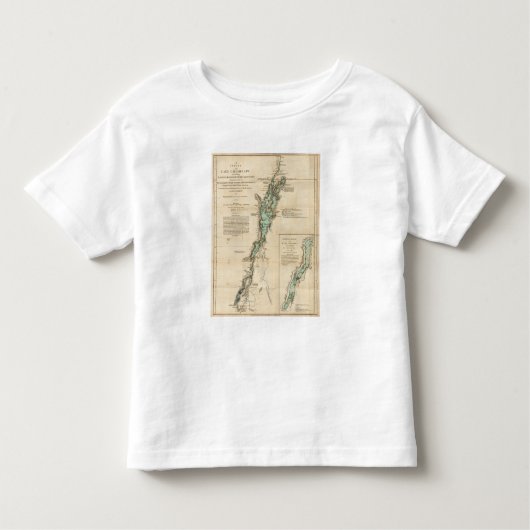 湖Champlainの調査 トドラーTシャツ (正面)