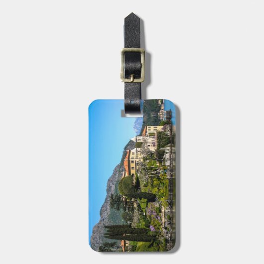 湖Como、イタリアの別荘 ラゲッジタグ (正面縦)