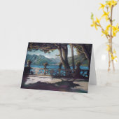 湖Como カード (黄色い花)