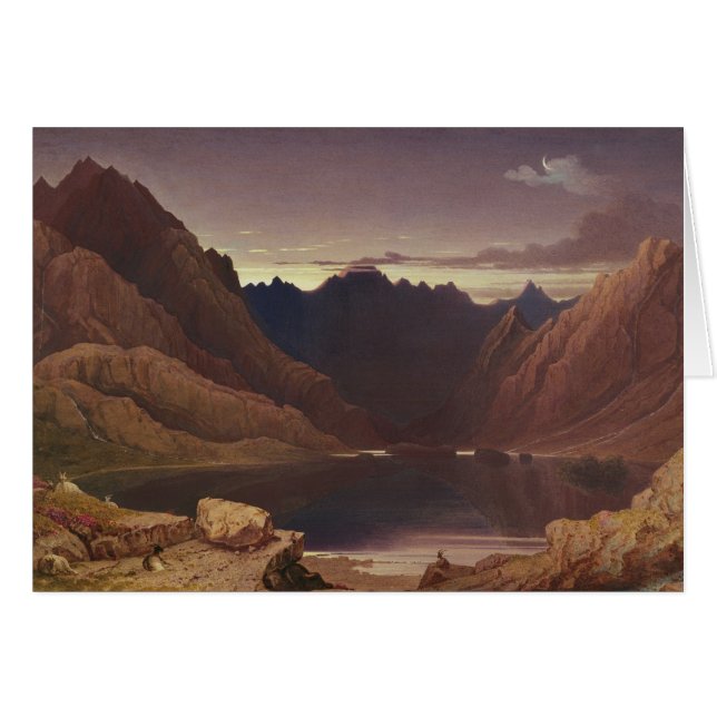 湖CoruiskのSkye -夜明け、c.1826-32の島(w/c (正面横)