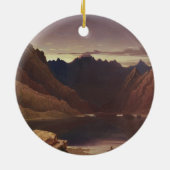 湖CoruiskのSkye -夜明け、c.1826-32の島(w/c セラミックオーナメント (裏面)