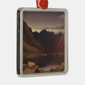 湖CoruiskのSkye -夜明け、c.1826-32の島(w/c メタルオーナメント (右)