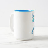 湖Doster、Plainwell、ミシガン州 ツートーンマグカップ (正面左)