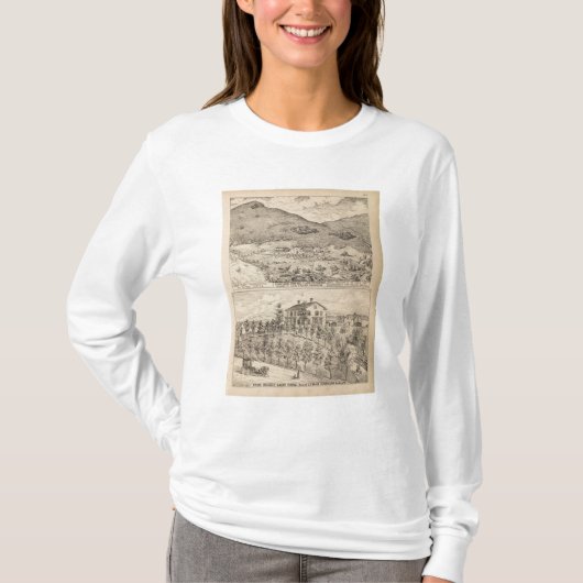 湖Dunmoreの滝の家 Tシャツ (正面)