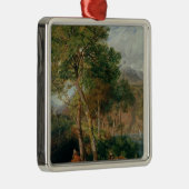 湖Leccoの海岸 メタルオーナメント (右)