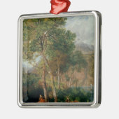 湖Leccoの海岸 メタルオーナメント (左)