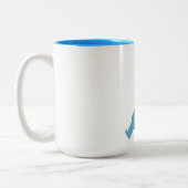 湖Macatawa、オタワ郡、ミシガン州 ツートーンマグカップ (左)