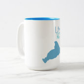 湖Macatawa、オタワ郡、ミシガン州 ツートーンマグカップ (正面左)