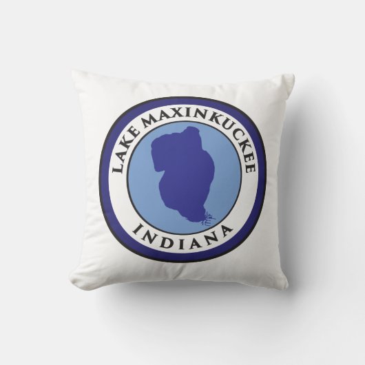 湖Maxinkuckee、インディアナ クッション (正面)