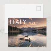 湖Misurina|Dolomites、イタリア ポストカード (正面/裏面)