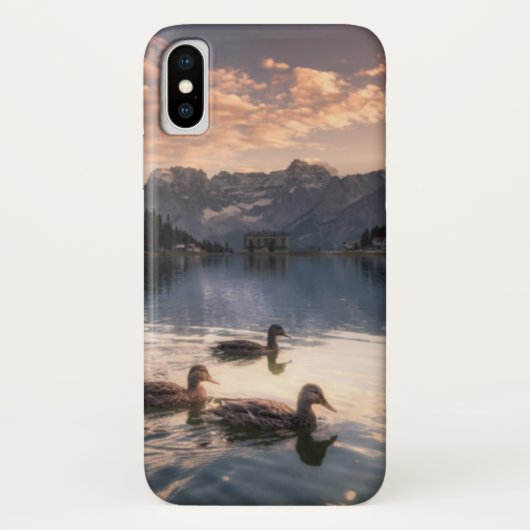 湖Misurina|Dolomites、イタリア Case-Mate iPhoneケース (裏面)
