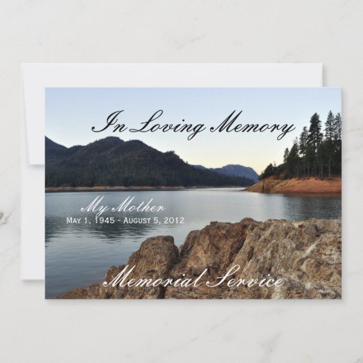 湖Shasta 案内状 (正面)