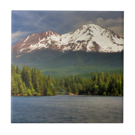 湖SISKIYOUからのMT SHASTA タイル (正面)