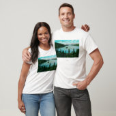 湖TahoeLake Tahoe、カリフォルニアのエメラルド湾の意見 Tシャツ (ユニセックス)